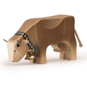 Kuh 2 Braunvieh fressend